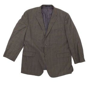 Joseph Abboud Keys Shaft Suit Coat Size 51L/43L Trim Fit Wool Gray EUC B41